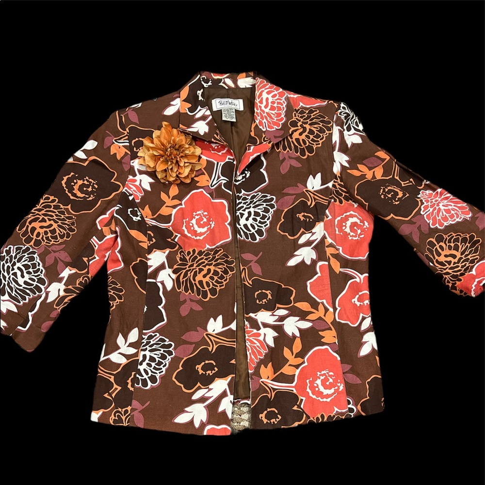 Bob mackie floral blazer‎